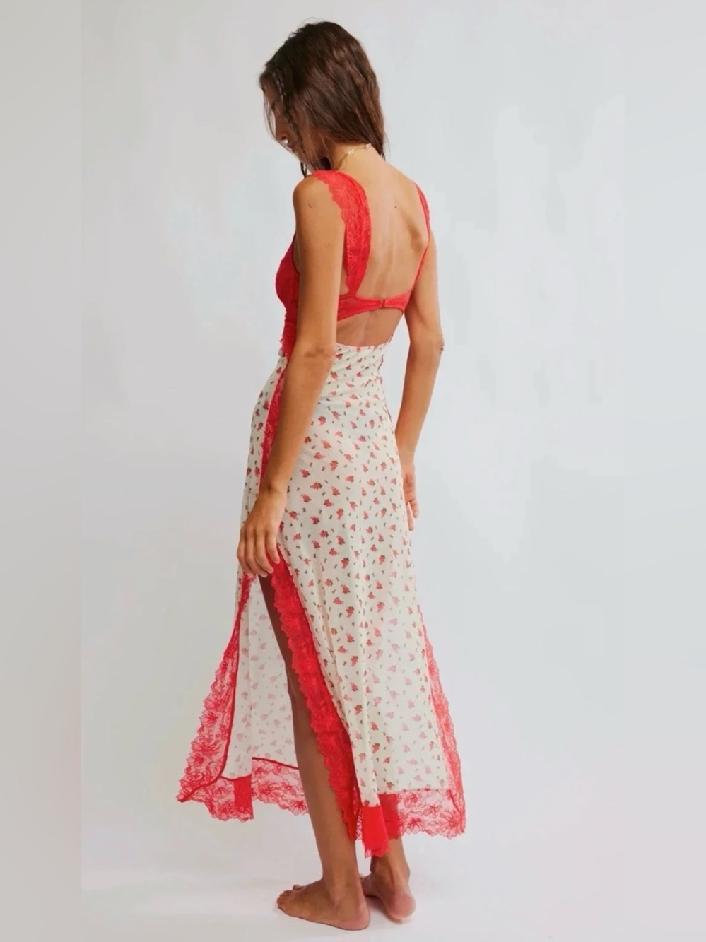 Free People Suddenly Fine Floral Slip Dress XS New - Picture 2 of 6